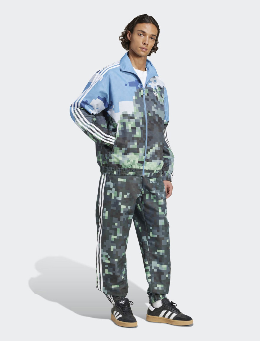 adidas Originals x Minecraft Graphic Unisex Mavi Eşofman Üstü