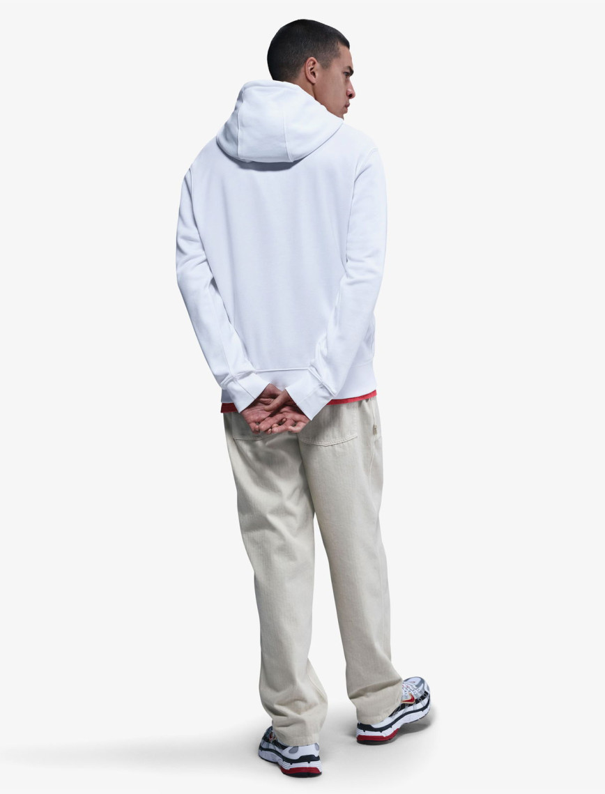 Nike Club Fit Erkek Beyaz Sweatshirt Nike Club Fit Erkek Beyaz Sweatshirt