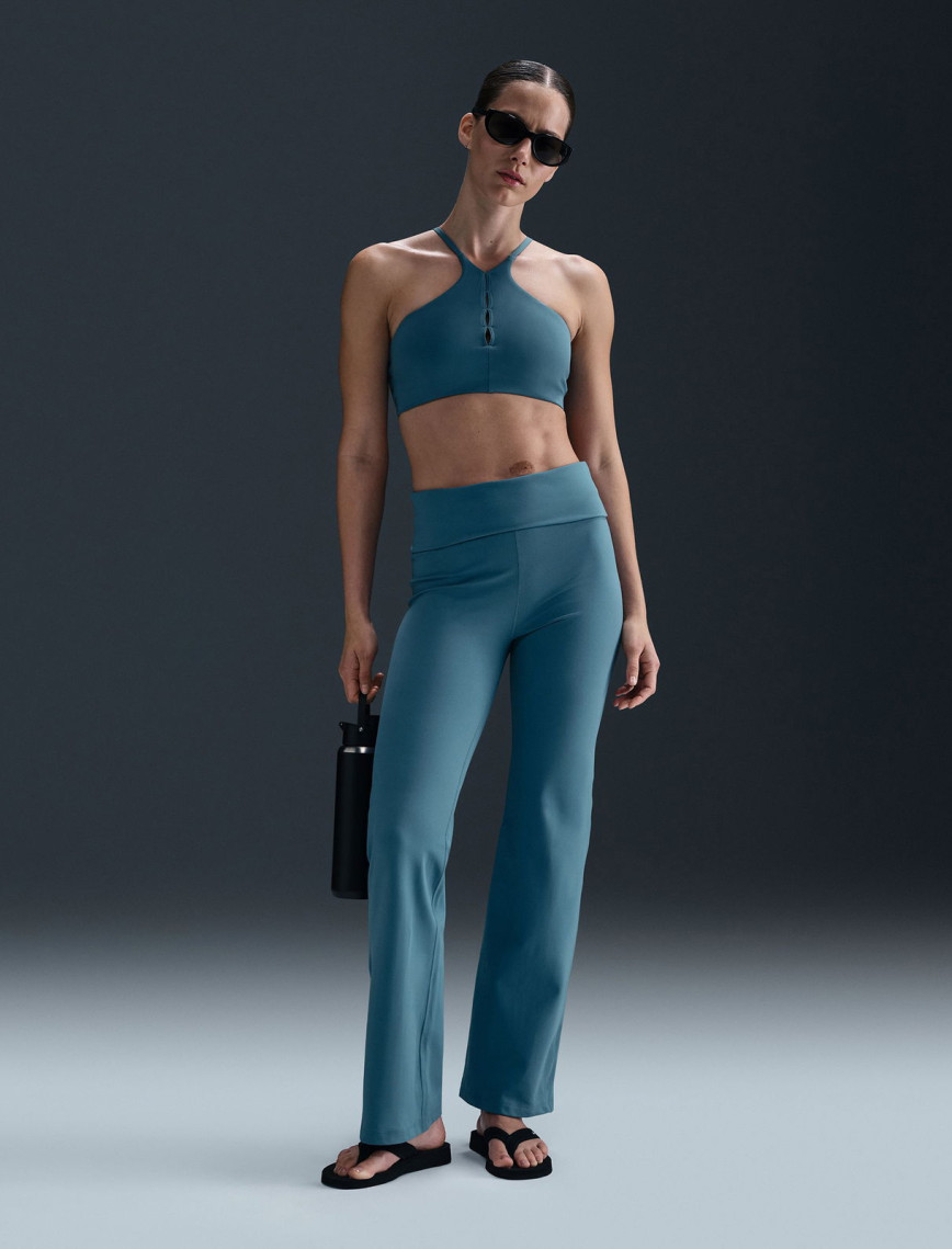 Nike One Dri-Fit Heritage Kadın Mavi Eşofman Altı Nike One Dri-Fit Heritage Kadın Mavi Eşofman Altı