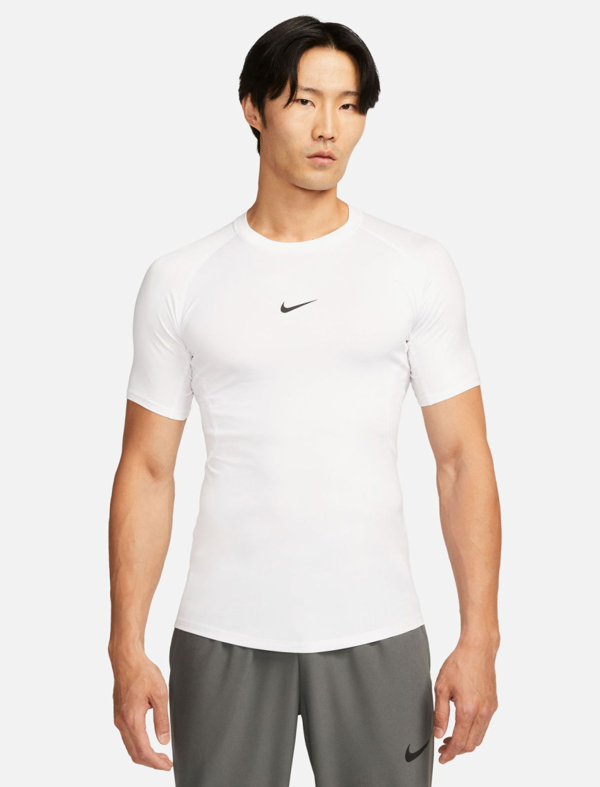 Nike Pro Dri-Fit Erkek Beyaz T-Shirt Nike Pro Dri-Fit Erkek Beyaz T-Shirt