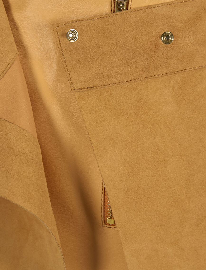 Kadın Turuncu Mini Süet Etek Kadın Turuncu Mini Süet Etek