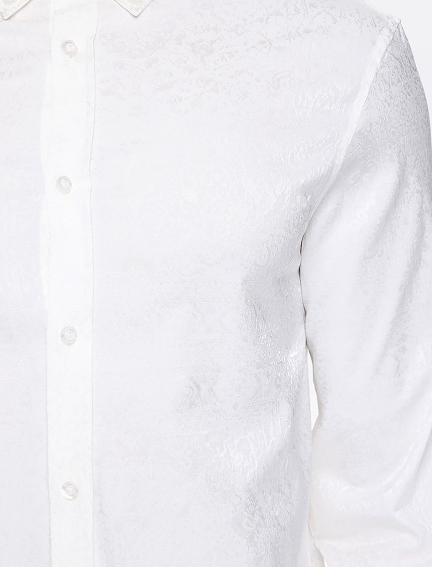 Les Benjamins Classic Unisex Beyaz Gömlek Les Benjamins Classic Unisex Beyaz Gömlek