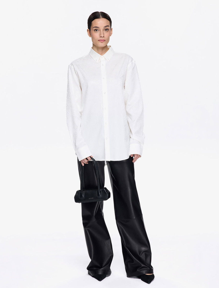 Les Benjamins Classic Unisex Beyaz Gömlek Les Benjamins Classic Unisex Beyaz Gömlek