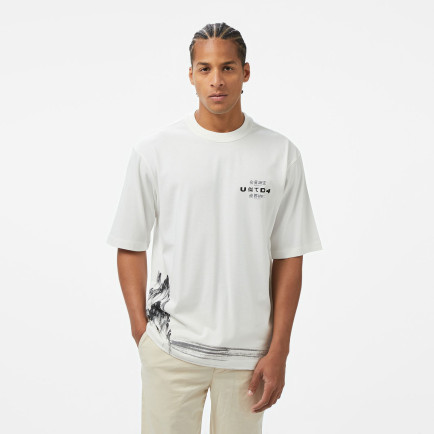 UNITED4 Comfort Erkek Beyaz T-Shirt UNITED4 Comfort Erkek Beyaz T-Shirt