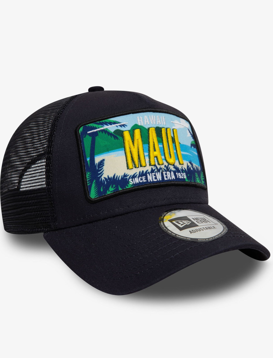 New Era License Plate Maui Unisex Siyah Şapka New Era License Plate Maui Unisex Siyah Şapka