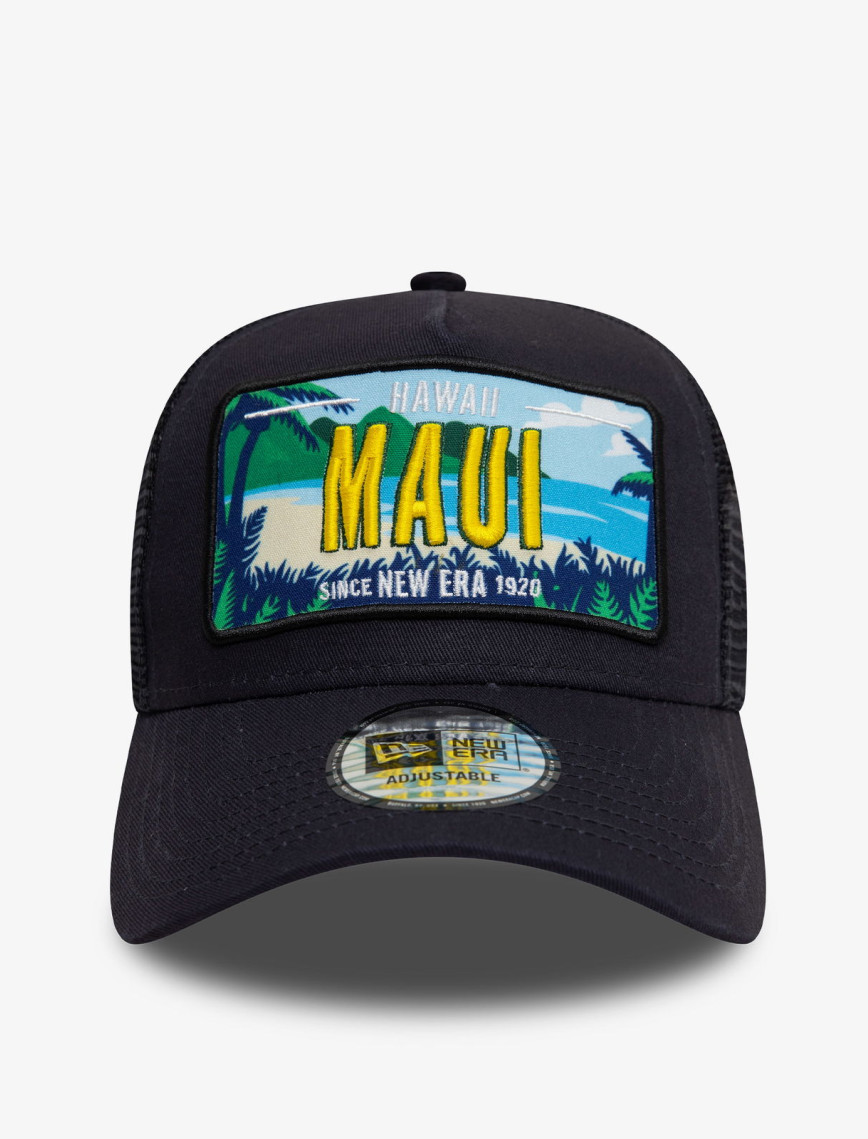New Era License Plate Maui Unisex Siyah Şapka New Era License Plate Maui Unisex Siyah Şapka