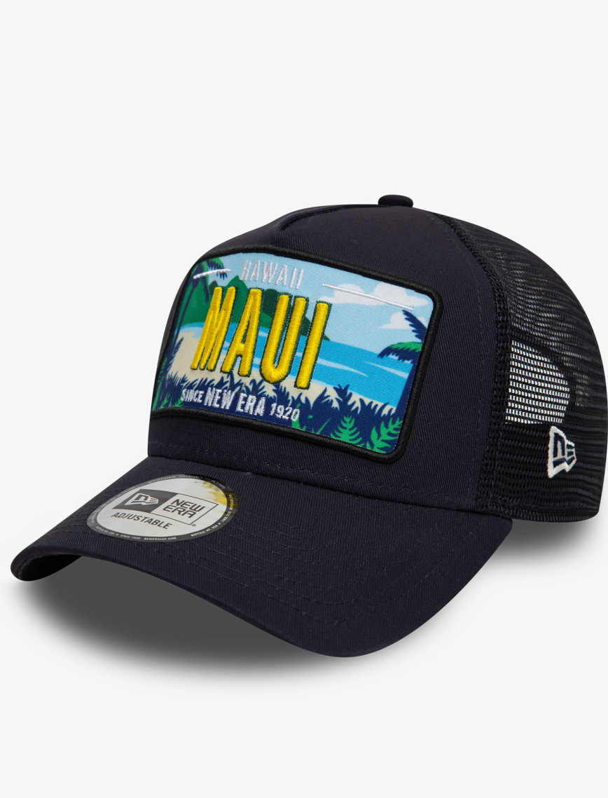 New Era License Plate Maui Unisex Siyah Şapka New Era License Plate Maui Unisex Siyah Şapka