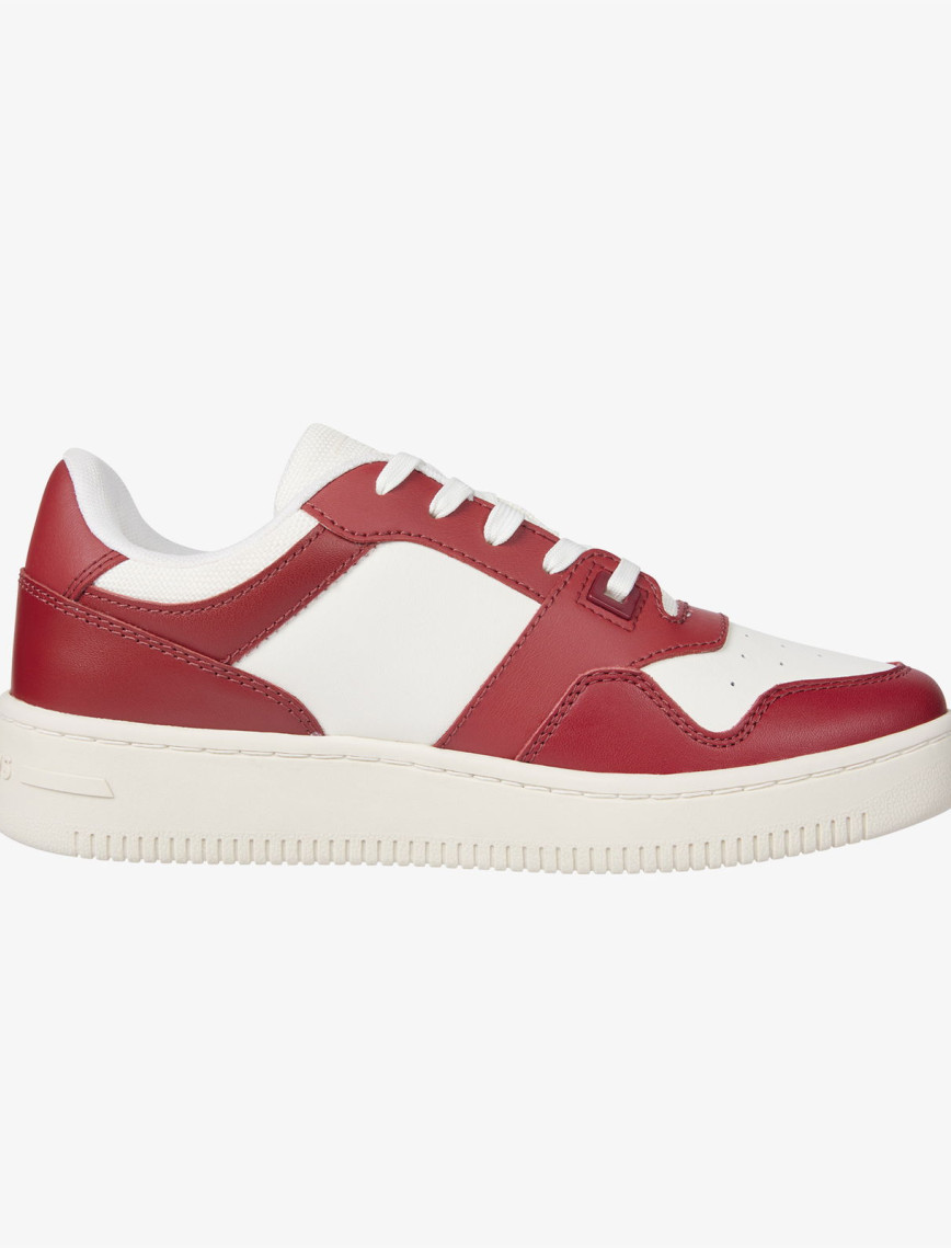 Tommy Jeans Retro Basket Ess Kadın Beyaz Spor Ayakkabı Tommy Jeans Retro Basket Ess Kadın Beyaz Spor Ayakkabı