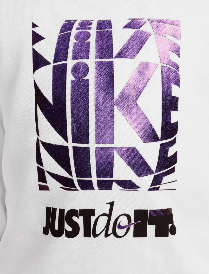 Nike Sportswear Club Crew Çocuk Beyaz Hoodie