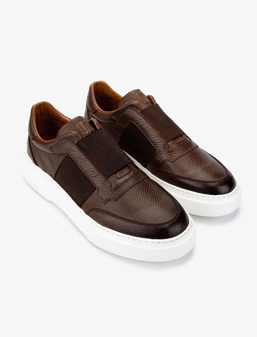 Valmenti Erkek Hakiki Deri Kahverengi Sneakers & Spor Ayakkabı