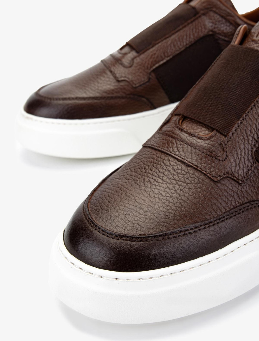 Valmenti Erkek Hakiki Deri Kahverengi Sneakers & Spor Ayakkabı