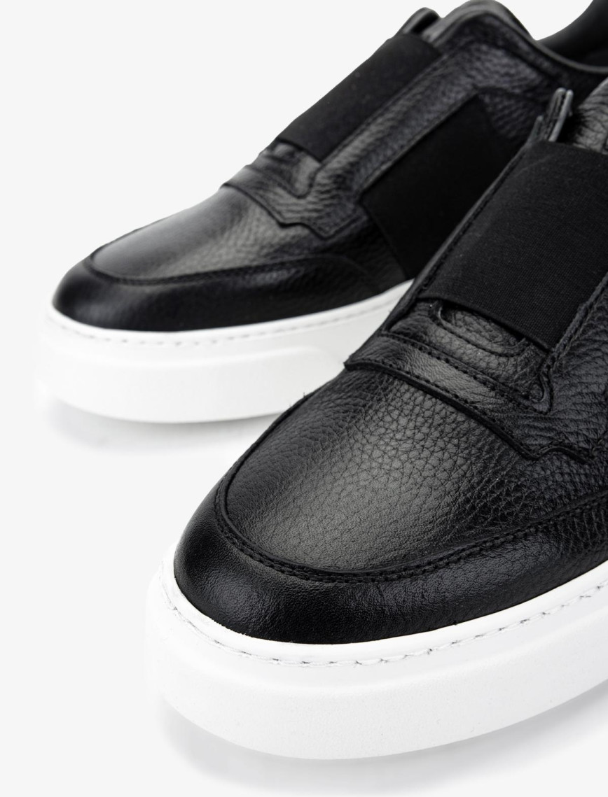 Valmenti Erkek Hakiki Deri Siyah Sneakers & Spor Ayakkabı