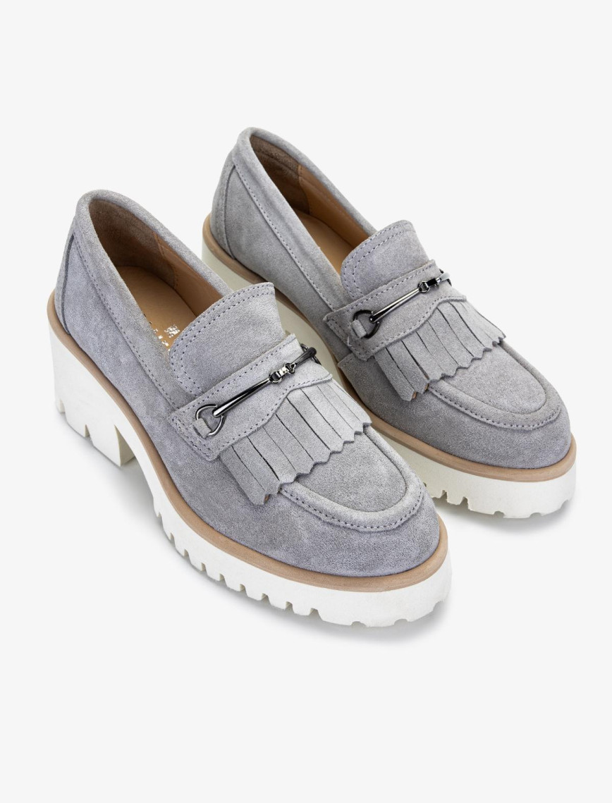 Valmenti Kadın Hakiki Deri Taş Süet Topuklu Ayakkabı