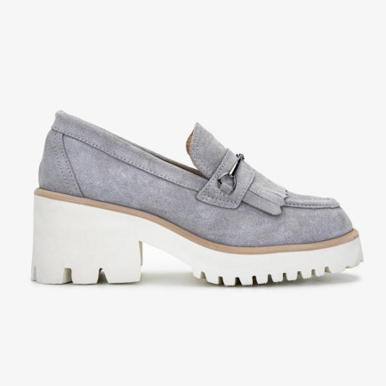 Valmenti Kadın Hakiki Deri Taş Süet Topuklu Ayakkabı