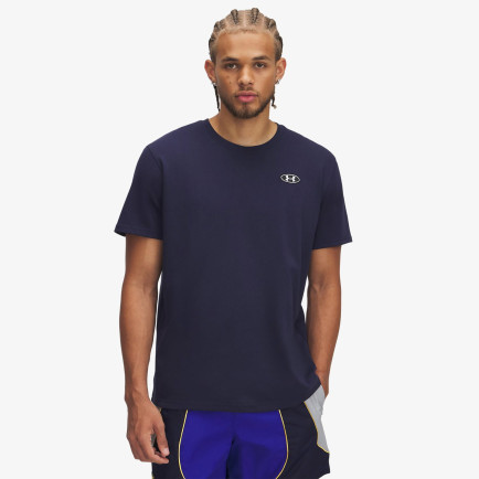 Under Armour Heavyweight LC Patch Erkek Lacivert T-Shirt Under Armour Heavyweight LC Patch Erkek Lacivert T-Shirt