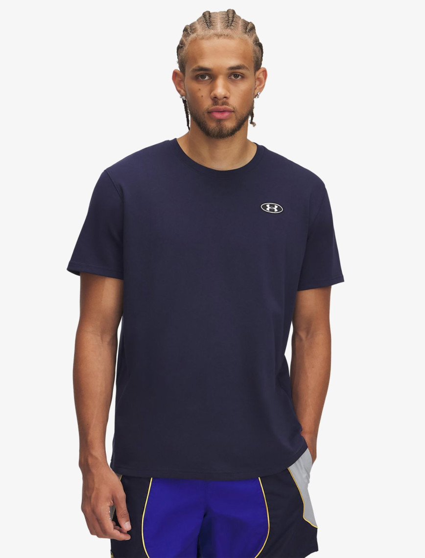 Under Armour Heavyweight LC Patch Erkek Lacivert T-Shirt Under Armour Heavyweight LC Patch Erkek Lacivert T-Shirt