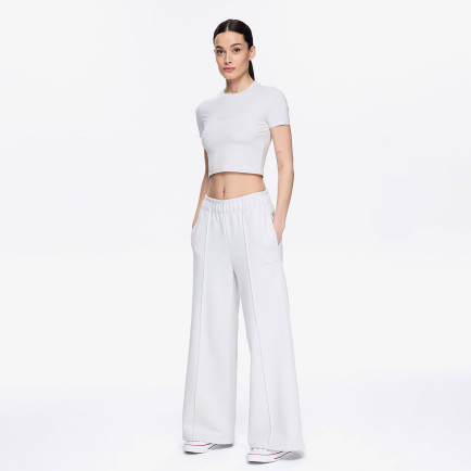 Les Benjamins Classic Cropped  Kadın Beyaz T-Shirt