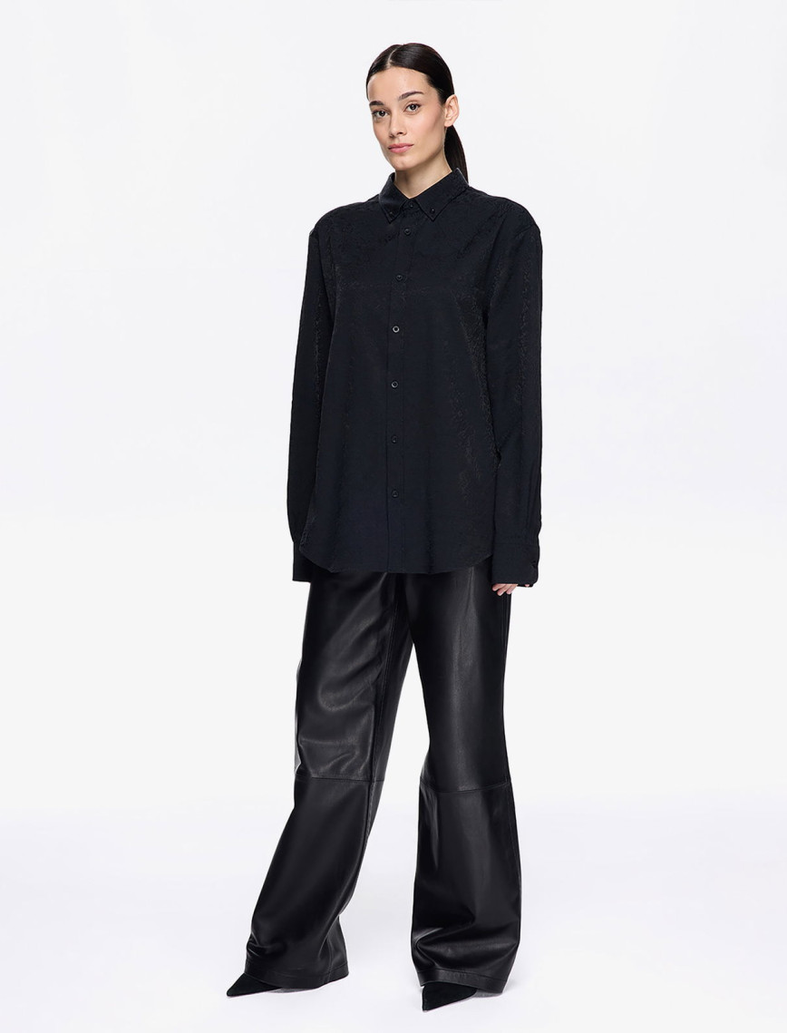 Les Benjamins Classic Unisex Siyah Gömlek Les Benjamins Classic Unisex Siyah Gömlek