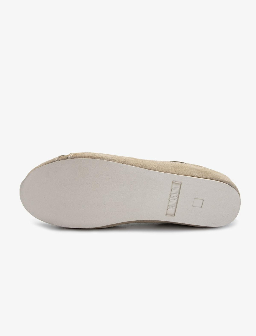 Valmenti Kadın Hakiki Deri Bej Süet Sneakers & Spor Ayakkabı