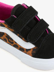 Vans Old Skool Leopar Desenli Bebek Siyah Sneaker