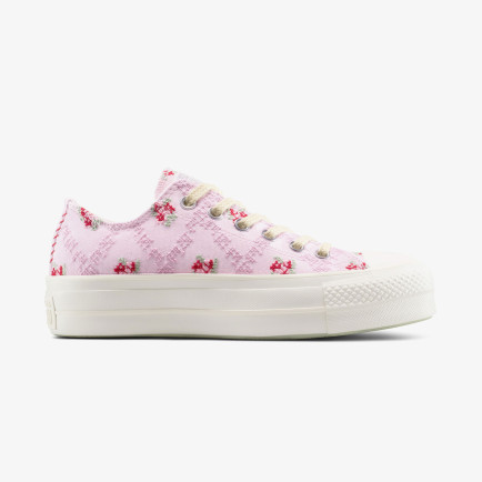Converse Chuck Taylor All Star Lift Rose Cross Stitch Unisex Pembe Platform Sneaker Converse Chuck Taylor All Star Lift Rose Cross Stitch Unisex Pembe Platform Sneaker