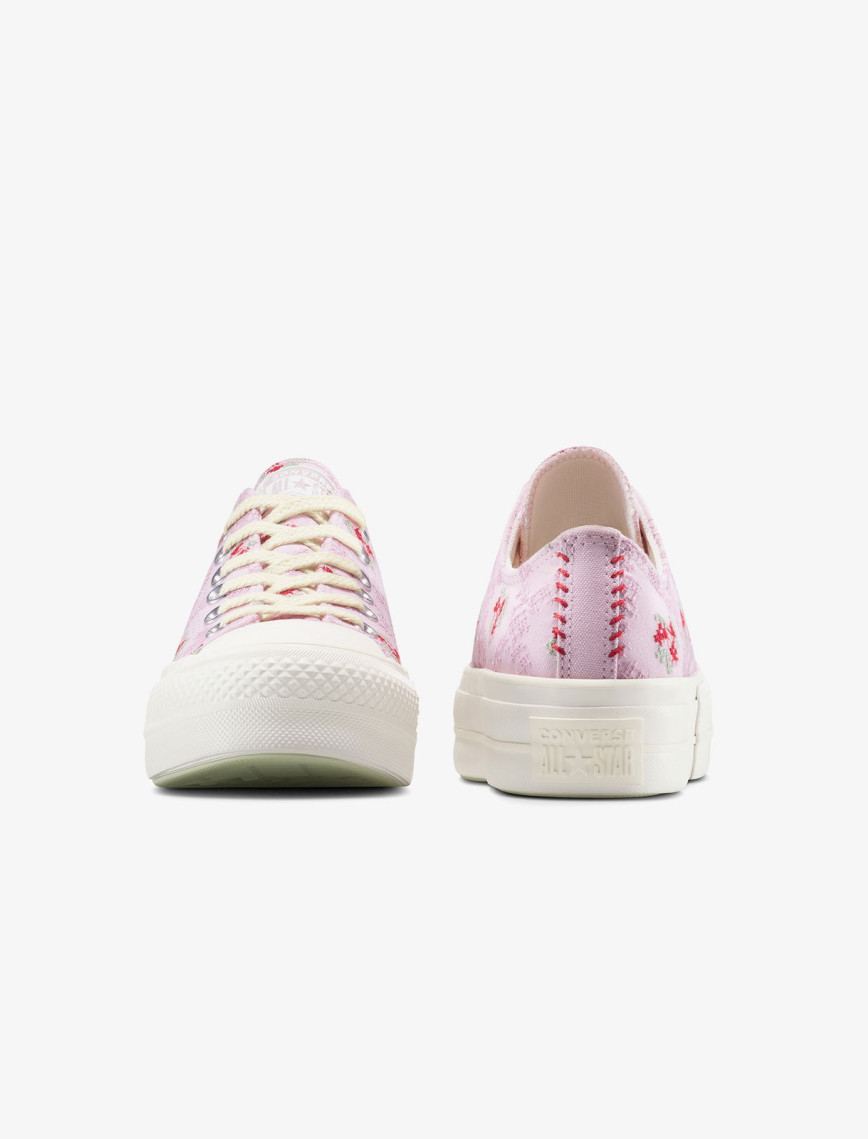 Converse Chuck Taylor All Star Lift Rose Cross Stitch Unisex Pembe Platform Sneaker Converse Chuck Taylor All Star Lift Rose Cross Stitch Unisex Pembe Platform Sneaker
