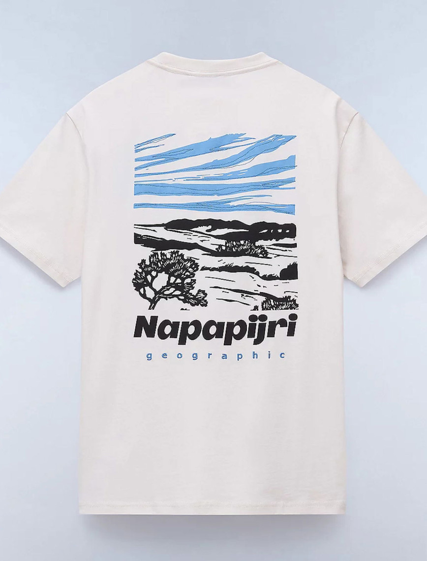 Napapijri  S-Vignoni Back SS Erkek Beyaz T-Shirt