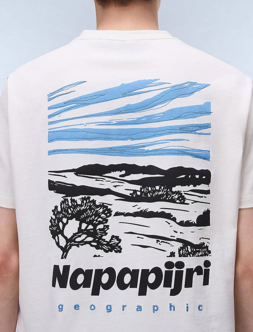 Napapijri  S-Vignoni Back SS Erkek Beyaz T-Shirt
