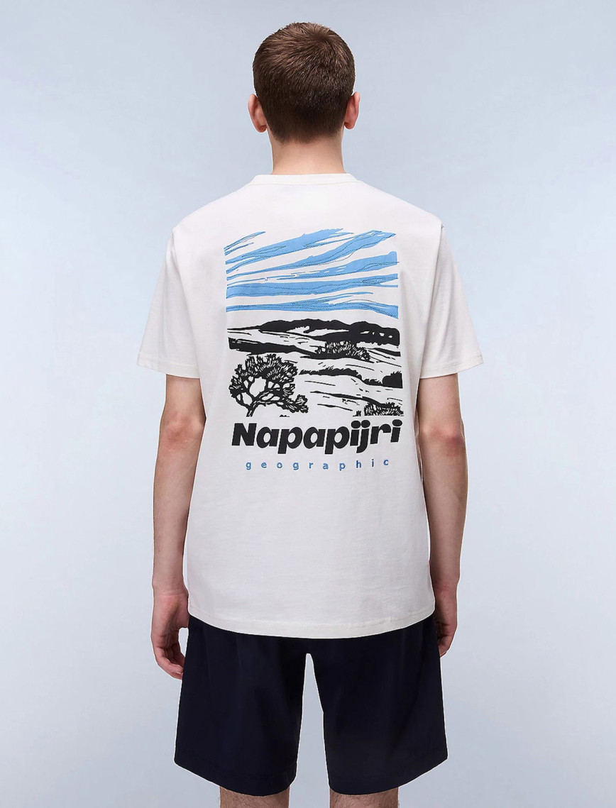 Napapijri  S-Vignoni Back SS Erkek Beyaz T-Shirt