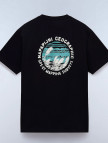 Napapijri  S-Vignoni Back SS Erkek Siyah T-Shirt