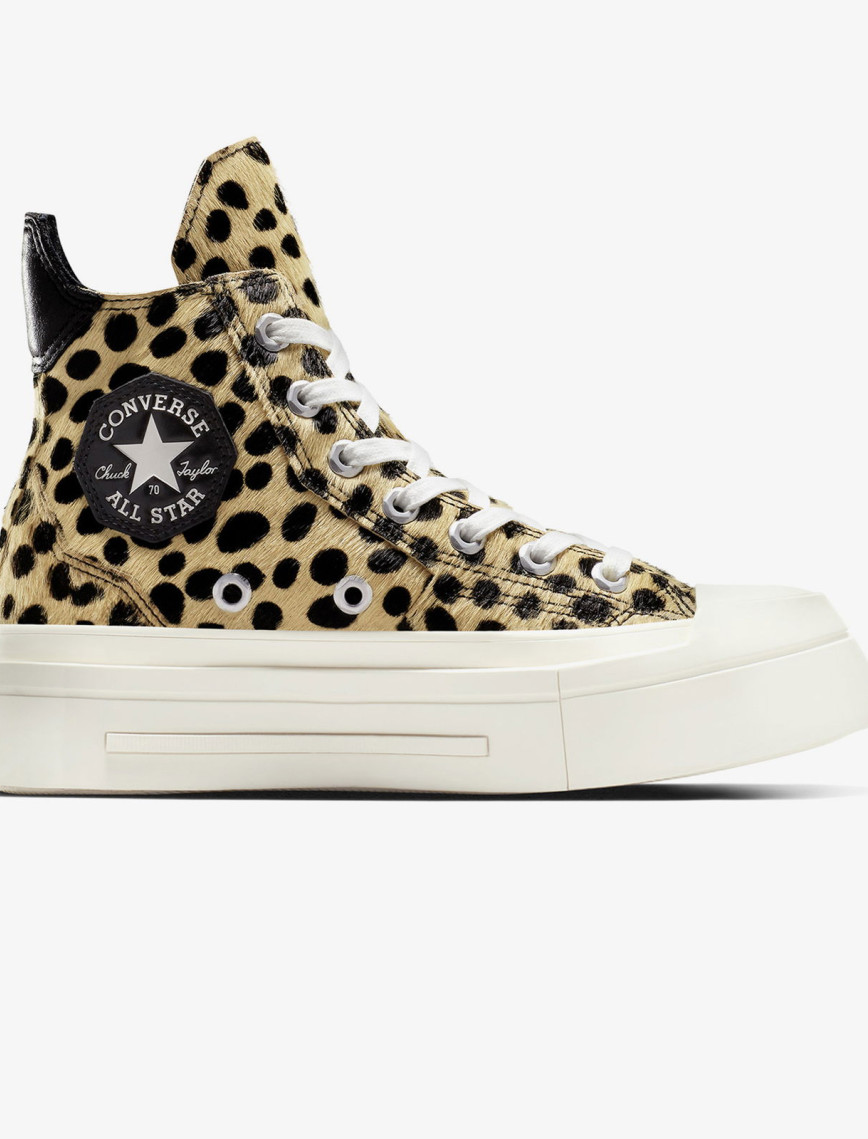 Converse Chuck 70 Leopard Print De Luxe Squared Unisex Siyah Platform Sneaker Converse Chuck 70 Leopard Print De Luxe Squared Unisex Siyah Platform Sneaker