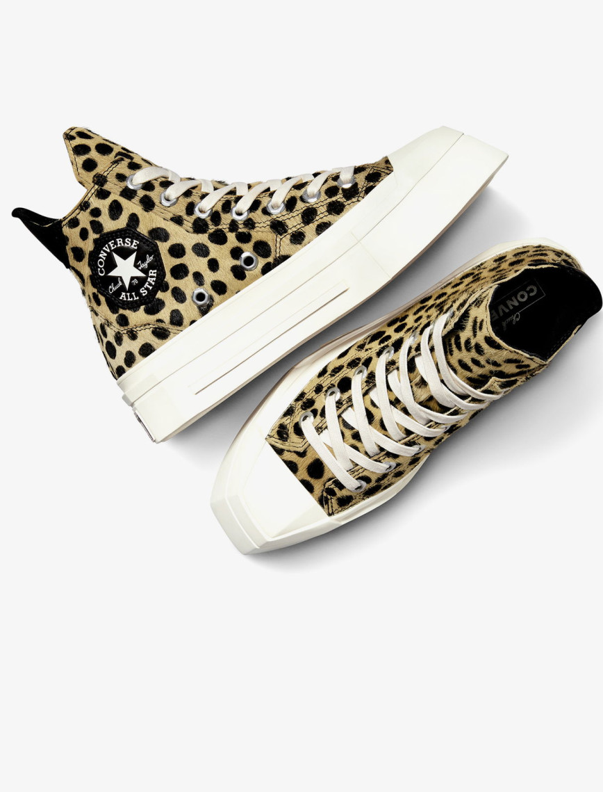 Converse Chuck 70 Leopard Print De Luxe Squared Unisex Siyah Platform Sneaker Converse Chuck 70 Leopard Print De Luxe Squared Unisex Siyah Platform Sneaker