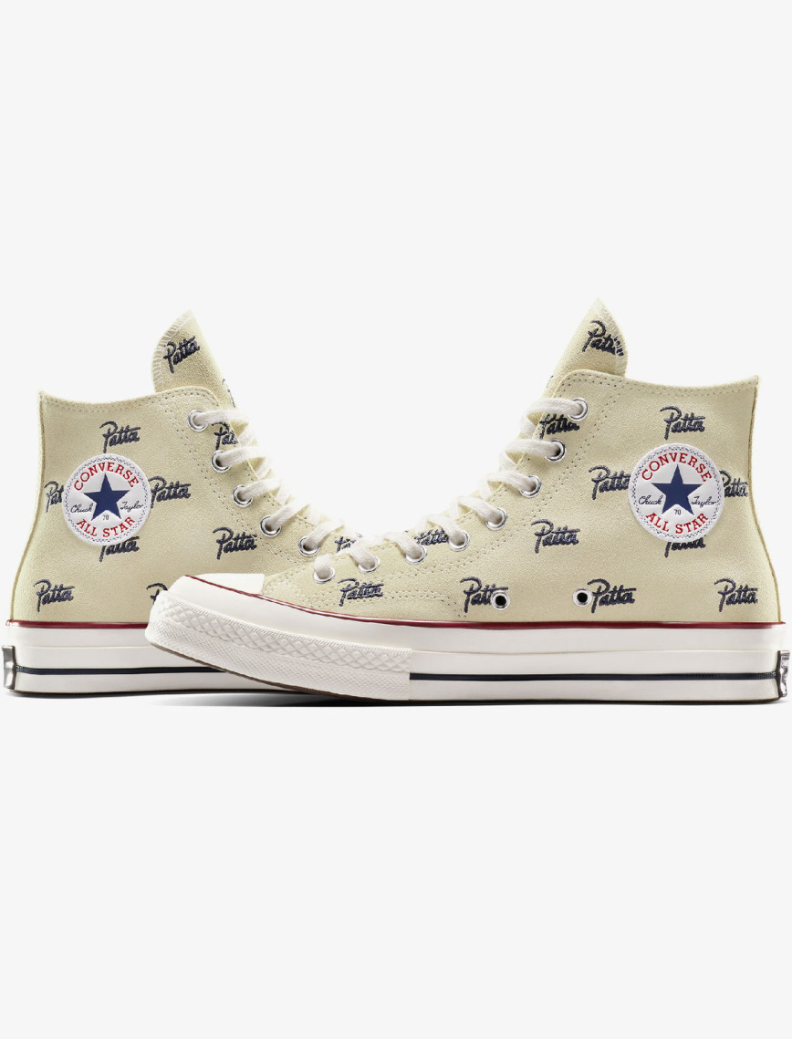 Converse X Patta Chuck 70 Unisex Krem Bilekli Sneaker Converse X Patta Chuck 70 Unisex Krem Bilekli Sneaker