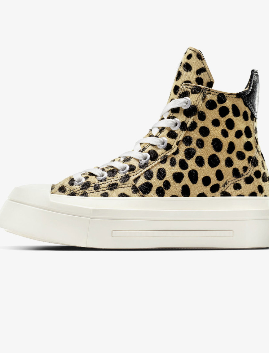 Converse Chuck 70 Leopard Print De Luxe Squared Unisex Siyah Platform Sneaker Converse Chuck 70 Leopard Print De Luxe Squared Unisex Siyah Platform Sneaker