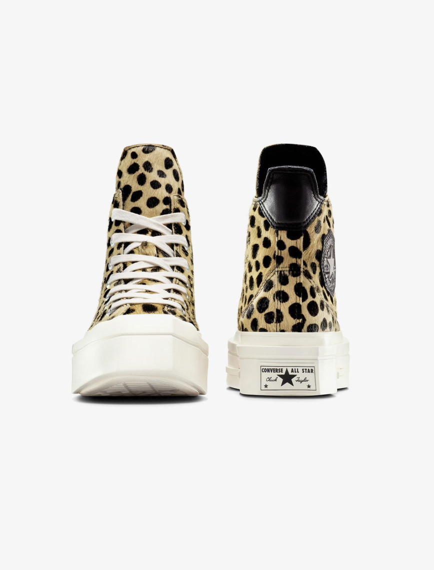 Converse Chuck 70 Leopard Print De Luxe Squared Unisex Siyah Platform Sneaker Converse Chuck 70 Leopard Print De Luxe Squared Unisex Siyah Platform Sneaker