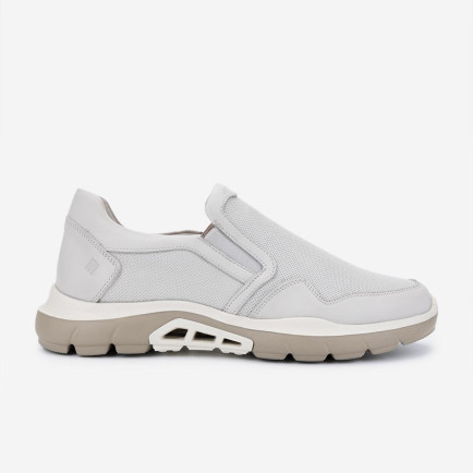 Valmenti Erkek Hakiki Deri Bej Casual Ayakkabı