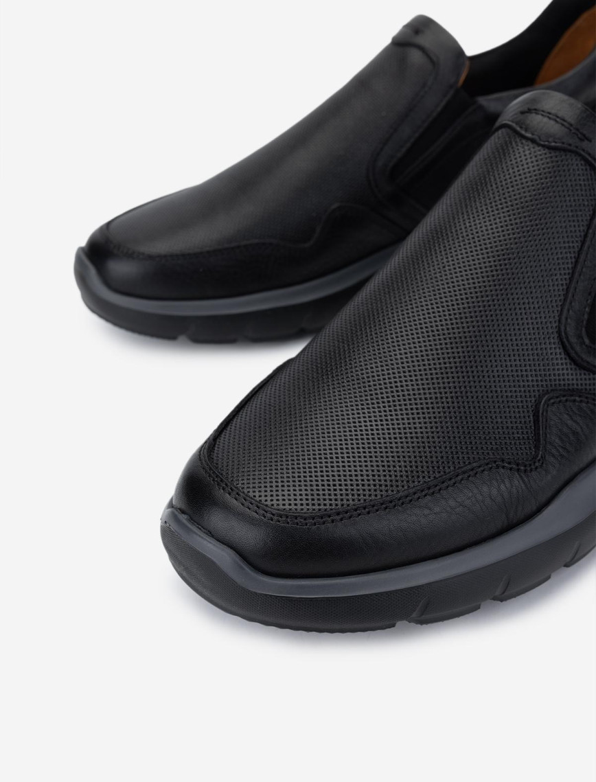 Valmenti Erkek Hakiki Deri Siyah Deri Casual Ayakkabı Valmenti Erkek Hakiki Deri Siyah Deri Casual Ayakkabı