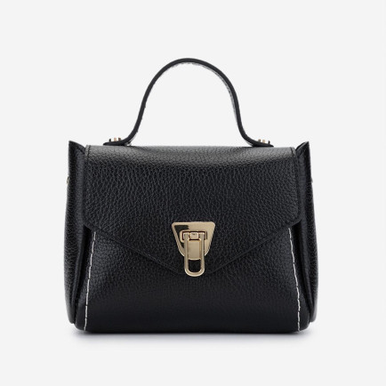 Valmenti Kadın Hakiki Deri Siyah Floter Postacı Çanta