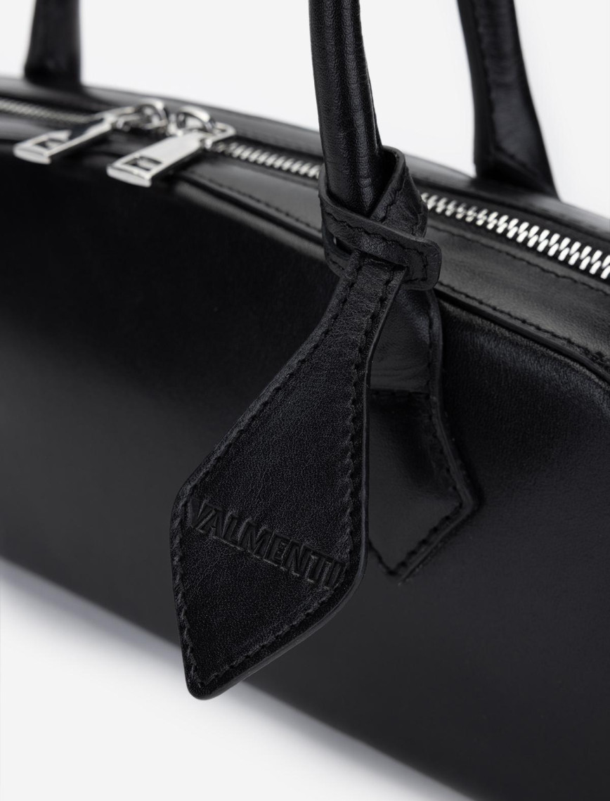 Valmenti Kadın Hakiki Deri Siyah Deri Kol Çantası