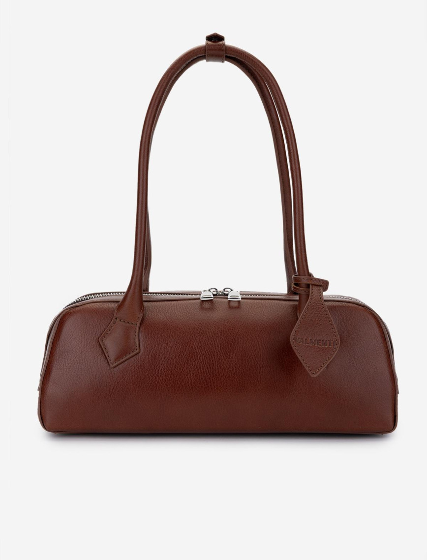 Valmenti Kadın Hakiki Deri Siyah Deri Kol Çantası