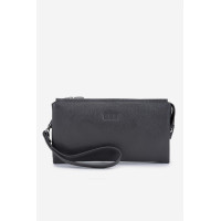 Valmenti Erkek Hakiki Deri Gri El Çantası