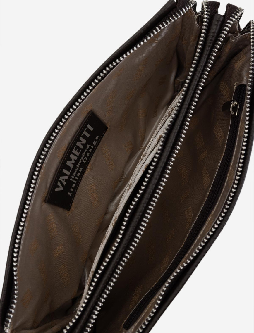 Valmenti Erkek Hakiki Deri Kahverengi El Çantası