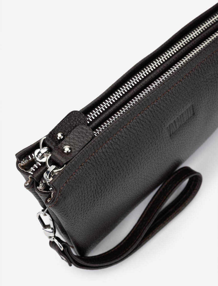 Valmenti Erkek Hakiki Deri Kahverengi El Çantası