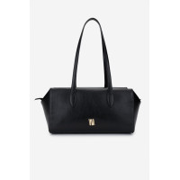 Valmenti Kadın Hakiki Deri Siyah Deri Omuz Çanta