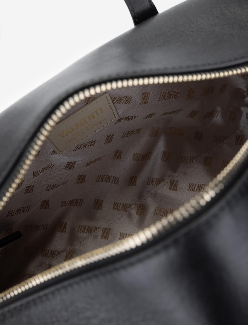 Valmenti Kadın Hakiki Deri Siyah Deri Omuz Çanta