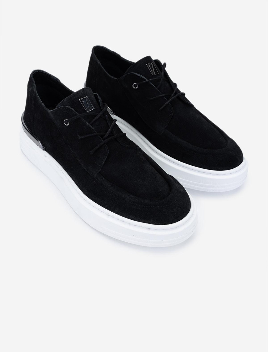 Valmenti Erkek Hakiki Deri Siyah Süet Sneakers & Spor Ayakkabı Valmenti Erkek Hakiki Deri Siyah Süet Sneakers & Spor Ayakkabı