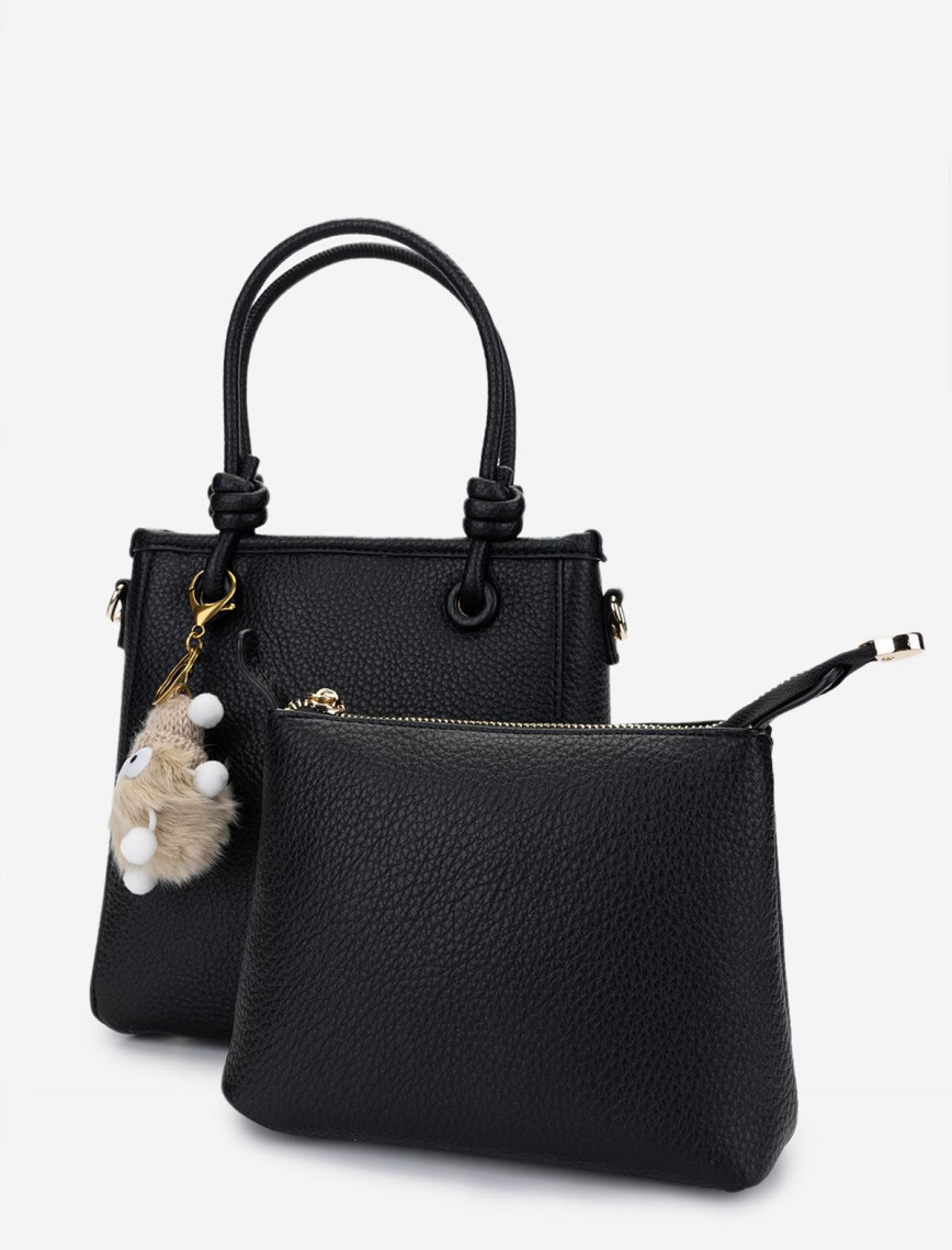 Valmenti Kadın Vegan Siyah Omuz Çanta Valmenti Kadın Vegan Siyah Omuz Çanta