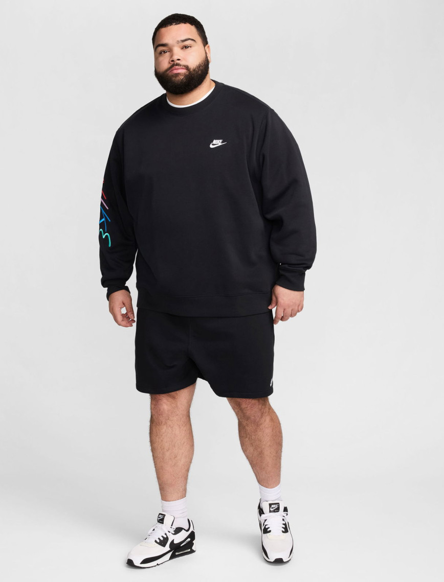 Nike Club Flow Erkek Siyah Şort Nike Club Flow Erkek Siyah Şort