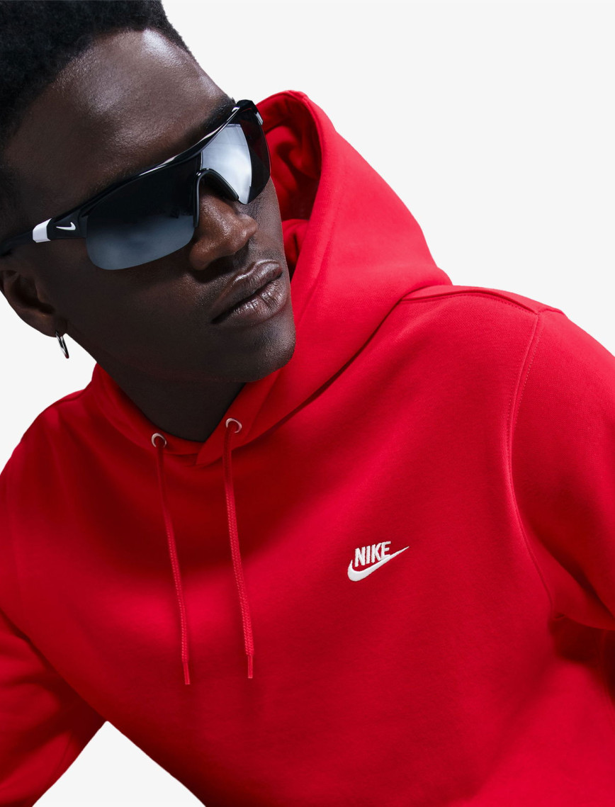 Nike Club Pullover Fleece Erkek Kırmızı Sweatshirt Nike Club Pullover Fleece Erkek Kırmızı Sweatshirt