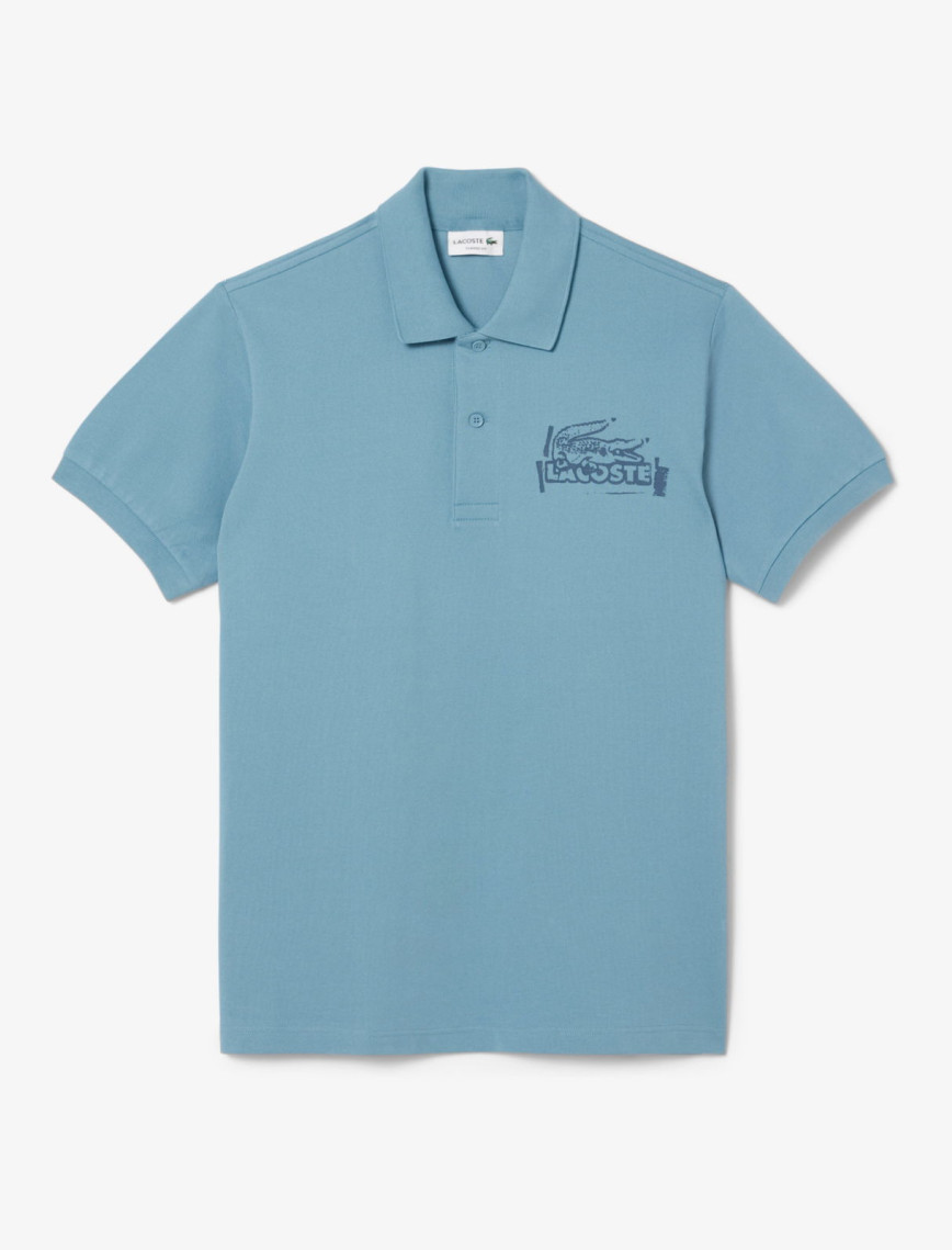 Lacoste L.12.12 Classic Fit Erkek Mavi Polo